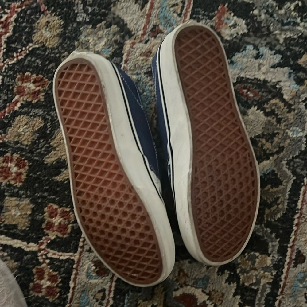 Vans unisex Blue and White beach themed Slip-On Shoes men’s 6.5 women’s 8 - Picture 2 of 3